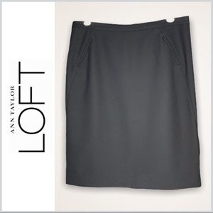 Ann Taylor LOFT Black Pencil Skirt NWT